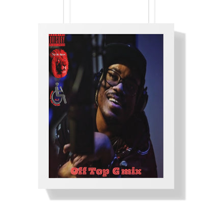 Framed Vertical Poster - Off Top G Mix - Hip-Hop Art Print for Music Lovers