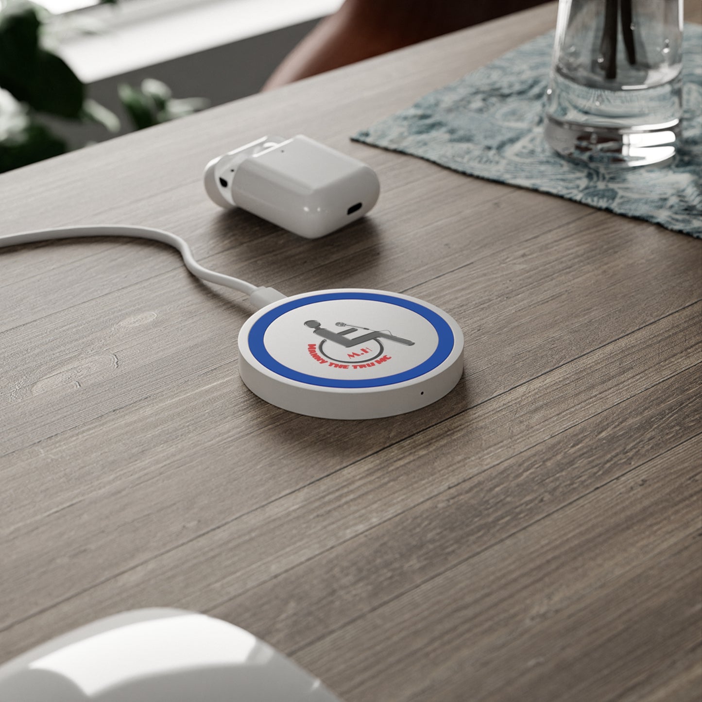 Motivational Wireless Charging Pad - 'M.H. The Tru MC' Design