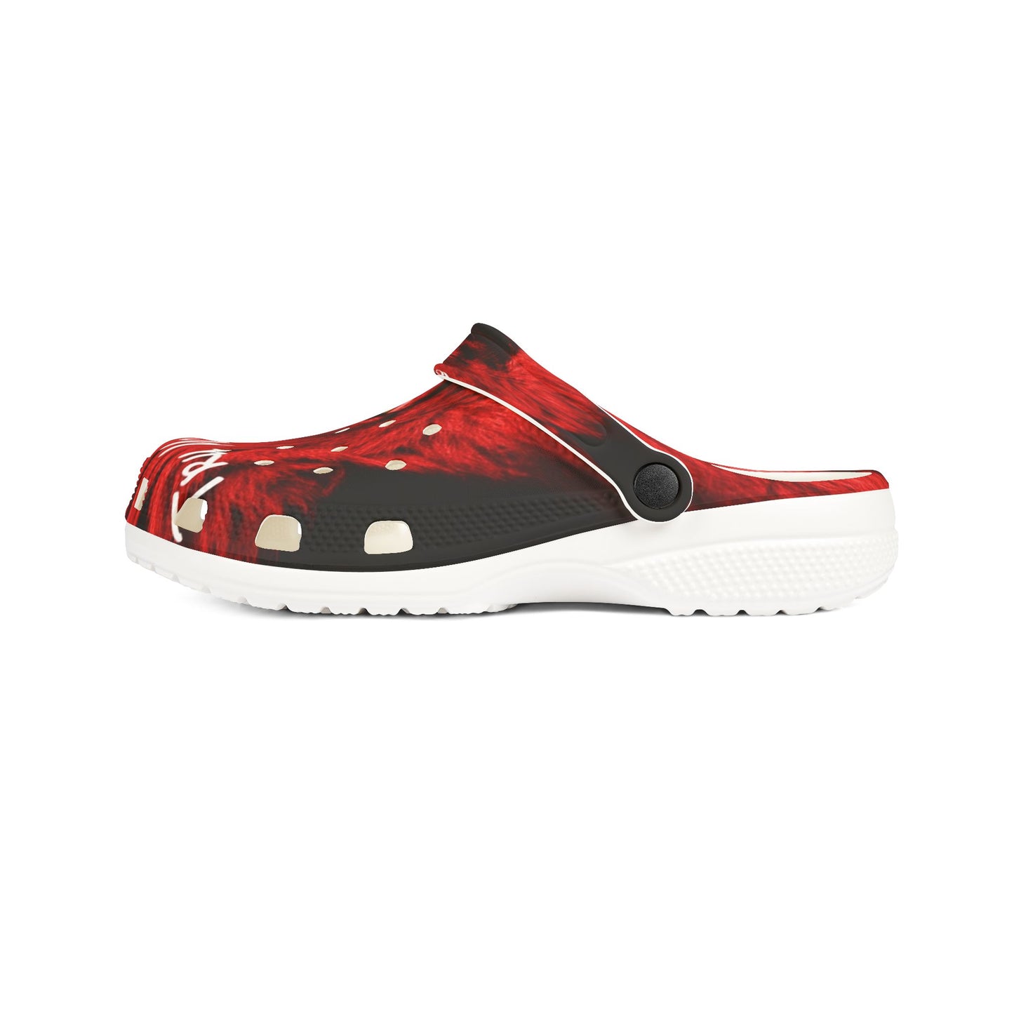 Bold Red Animal Print Clogs - Lightweight EVA Foam Shoes