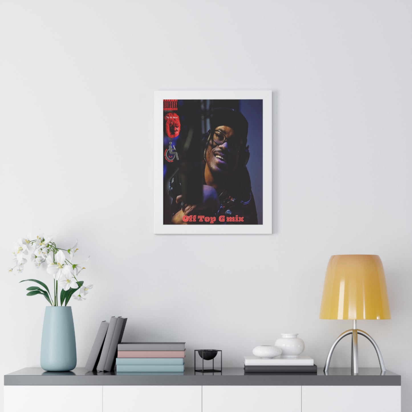Framed Vertical Poster - Off Top G Mix - Hip-Hop Art Print for Music Lovers