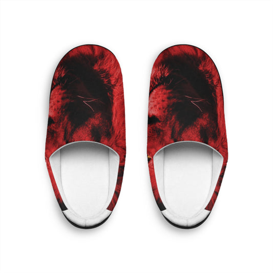 Cozy Red Lion Indoor Slippers for Men