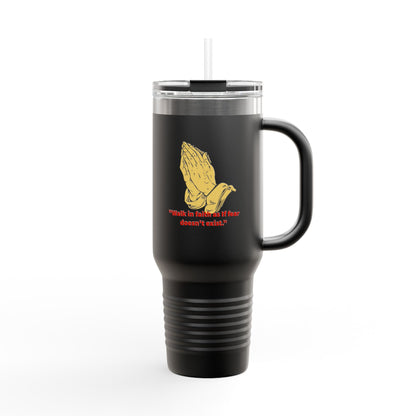 Inspirational Insulated Travel Mug | Faith-Driven Drinkware | Perfect Gift for Travel Lovers | 40oz Tumbler for Coffee, Tea, Work, Hiking