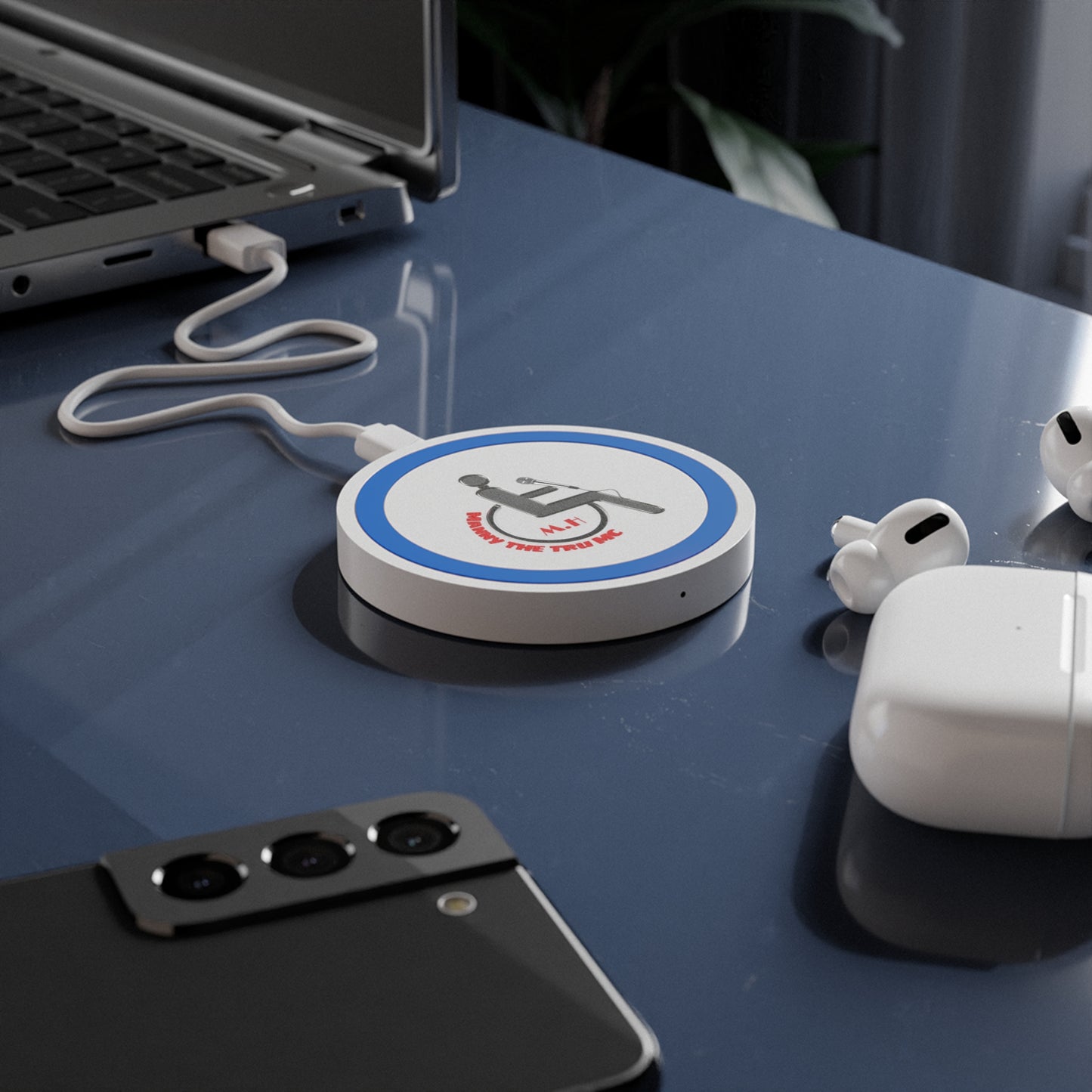 Motivational Wireless Charging Pad - 'M.H. The Tru MC' Design