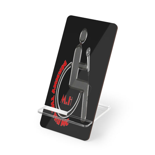 Mobile Display Stand for Smartphones - Ergonomic Design with Wheelchair Symbol