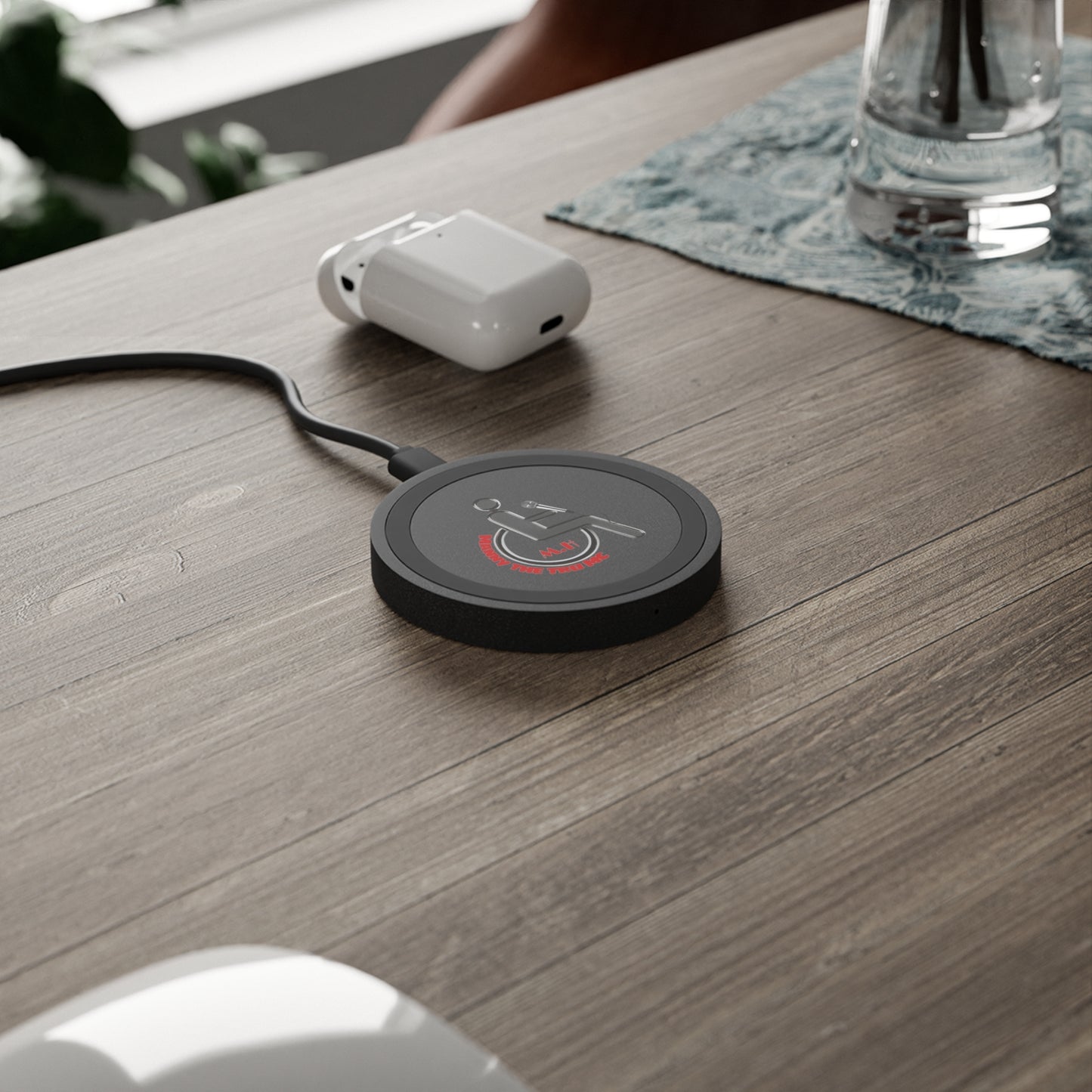 Motivational Wireless Charging Pad - 'M.H. The Tru MC' Design