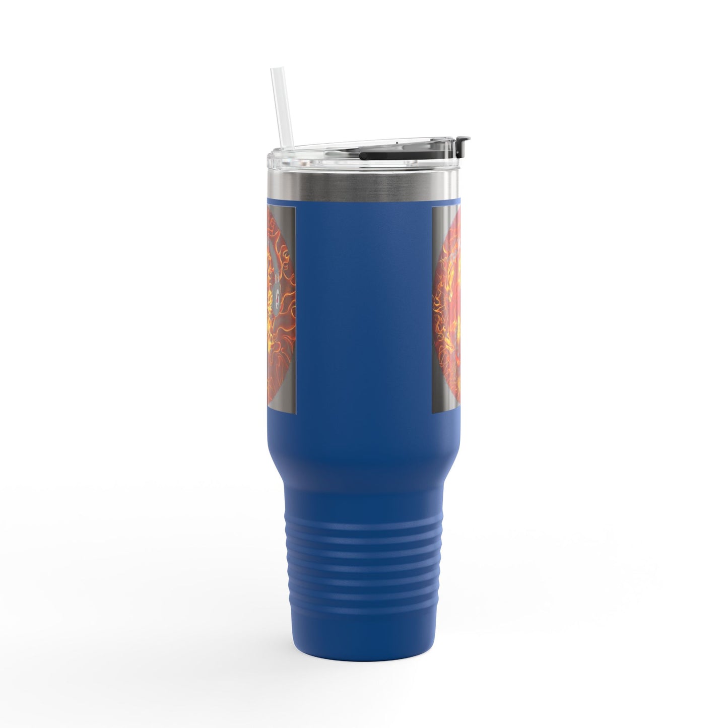 Insulated Travel Mug with Fiery Dragon Design | Hot Coffee, Cold Drinks, Gift for Friends, Road Trips, Office, Camping, Halloween
