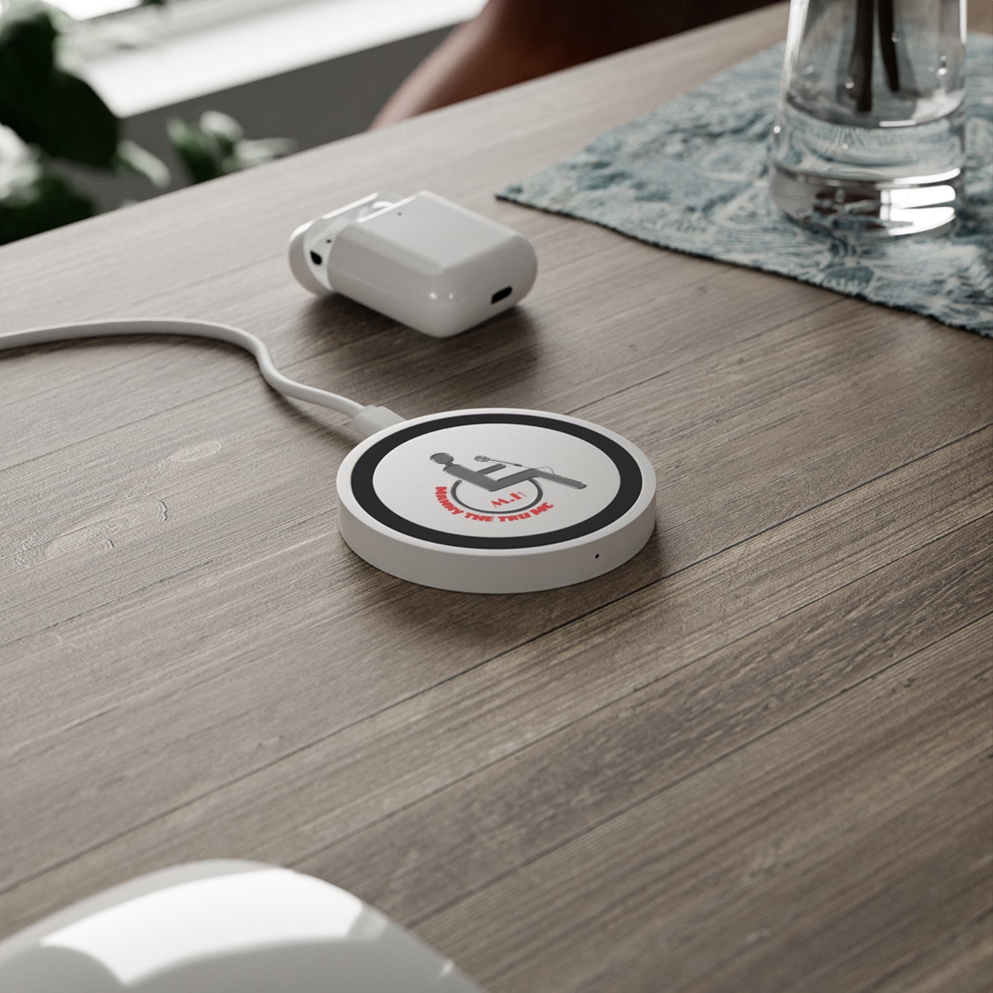 Motivational Wireless Charging Pad - 'M.H. The Tru MC' Design