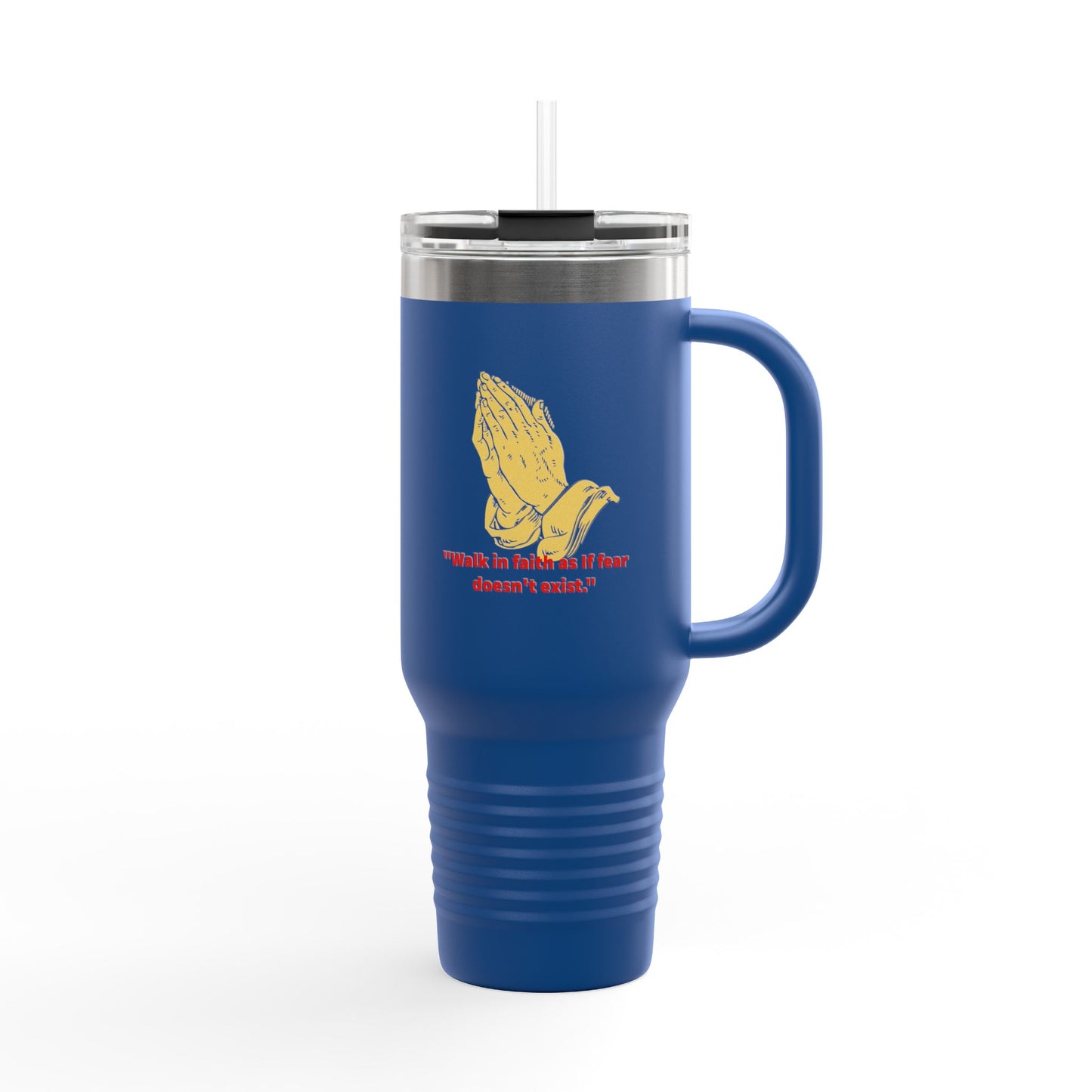 Inspirational Insulated Travel Mug | Faith-Driven Drinkware | Perfect Gift for Travel Lovers | 40oz Tumbler for Coffee, Tea, Work, Hiking
