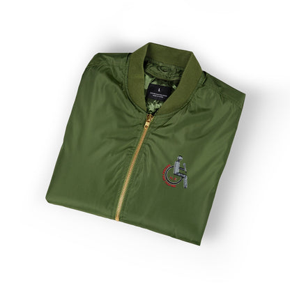 Eco-Friendly Embroidered Bomber Jacket, Sustainable Fashion, Casual Streetwear, Perfect Gift, Earth Day Apparel