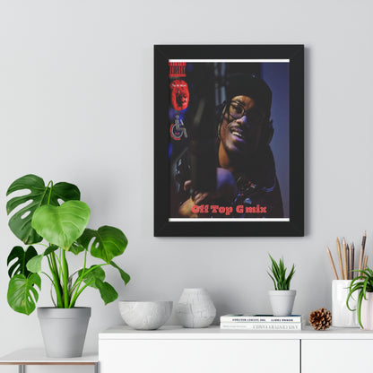 Framed Vertical Poster - Off Top G Mix - Hip-Hop Art Print for Music Lovers