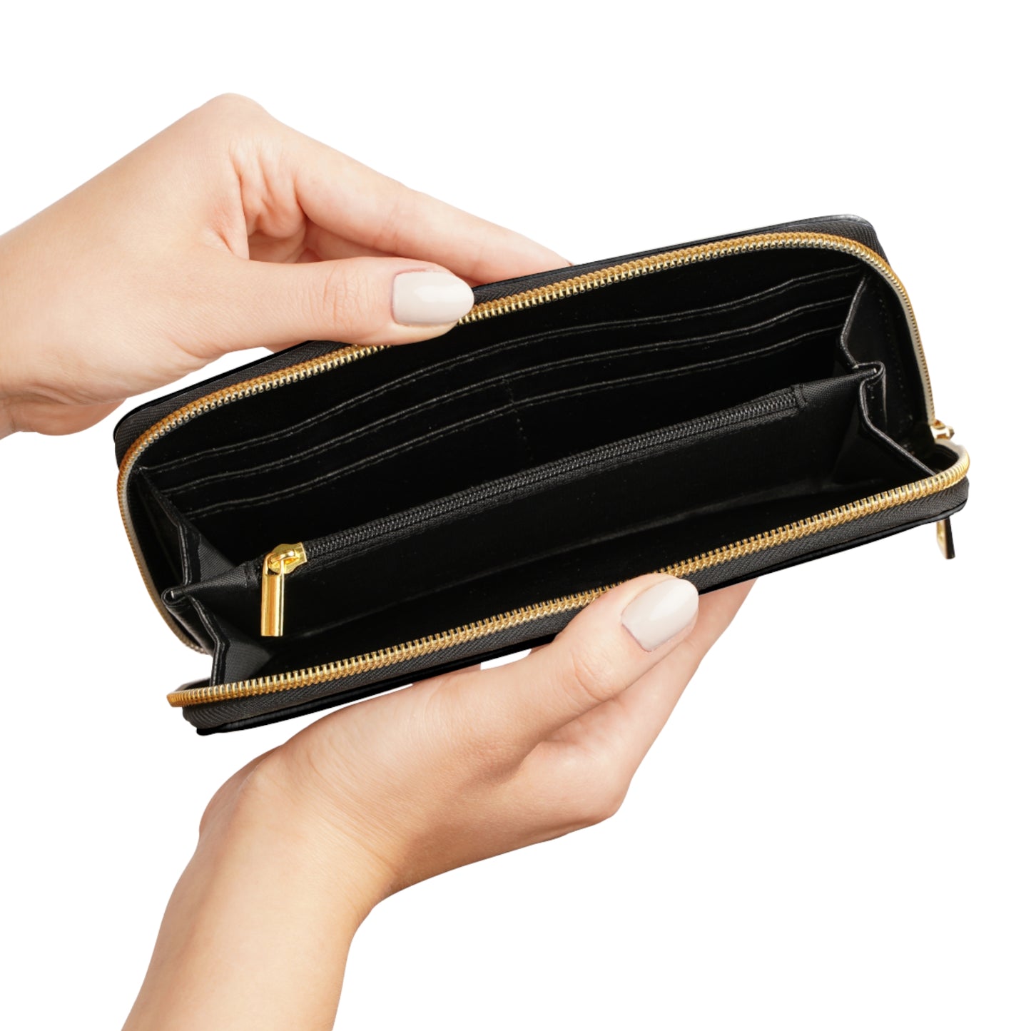 Stylish Zipper Wallet with Microphone Graphic - Perfect for Musicians & Music Lovers