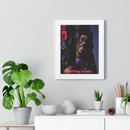 Framed Vertical Poster - Off Top G Mix - Hip-Hop Art Print for Music Lovers