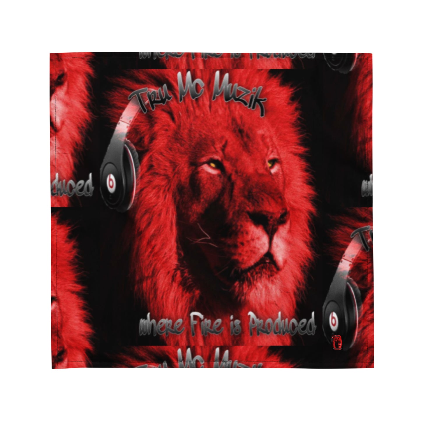 TRU MC MUZIK All-over print bandana