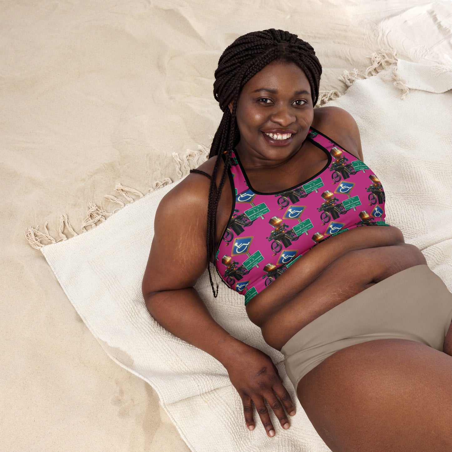 THE TRU MC BRAND Padded Sports Bra