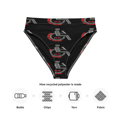 THE TRU MC Recycled high-waisted bikini bottom