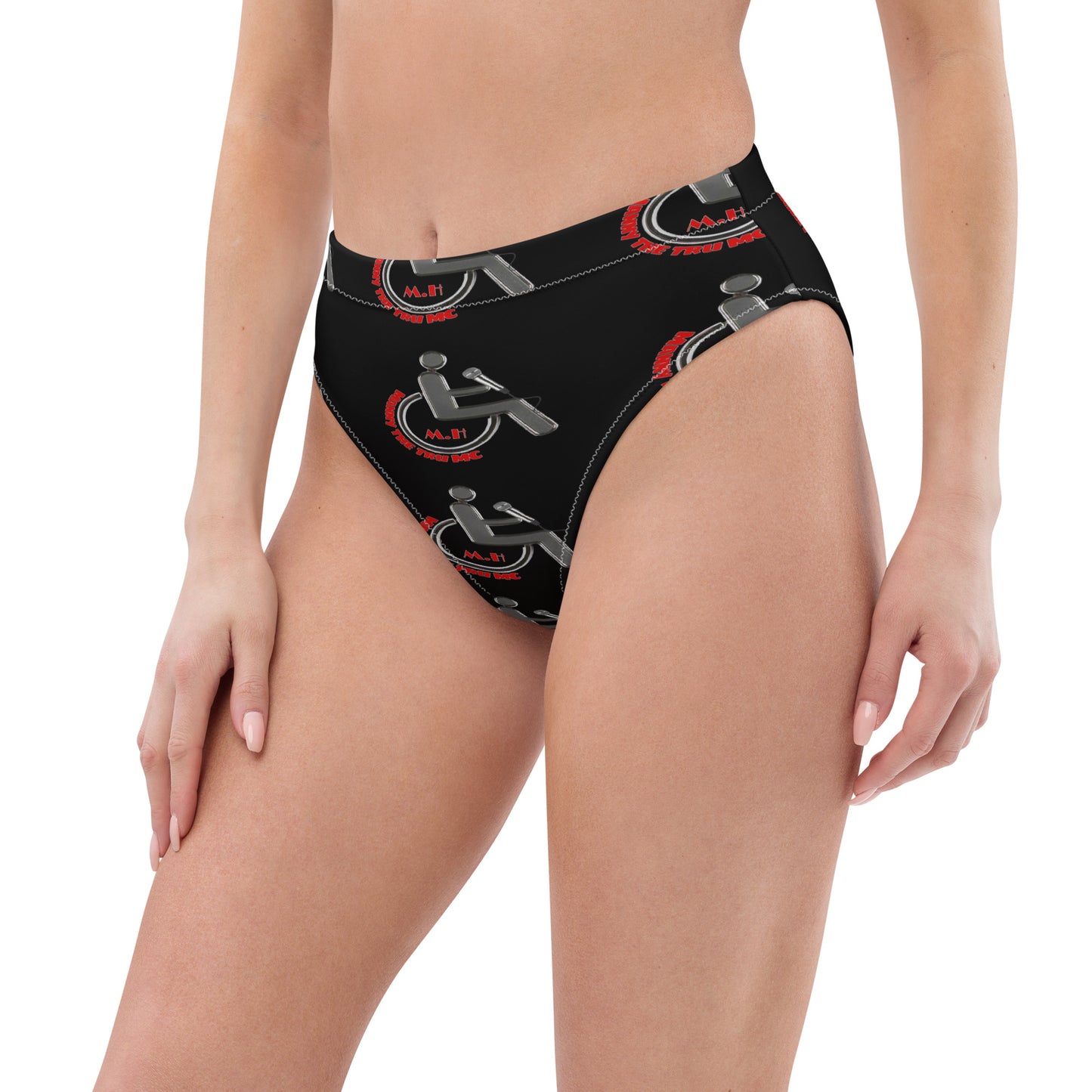 THE TRU MC Recycled high-waisted bikini bottom