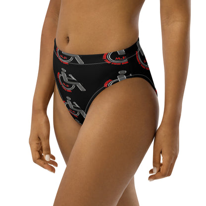 THE TRU MC Recycled high-waisted bikini bottom