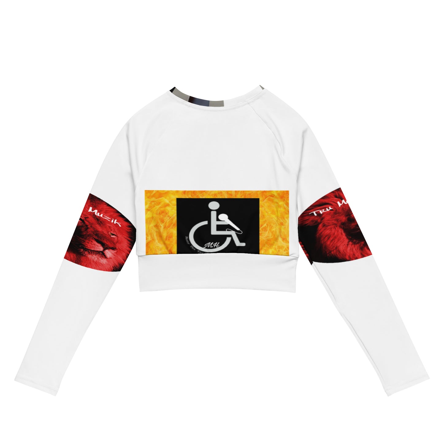 picture perfect Recycled long-sleeve crop top