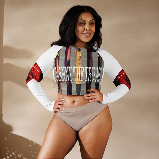 picture perfect Recycled long-sleeve crop top