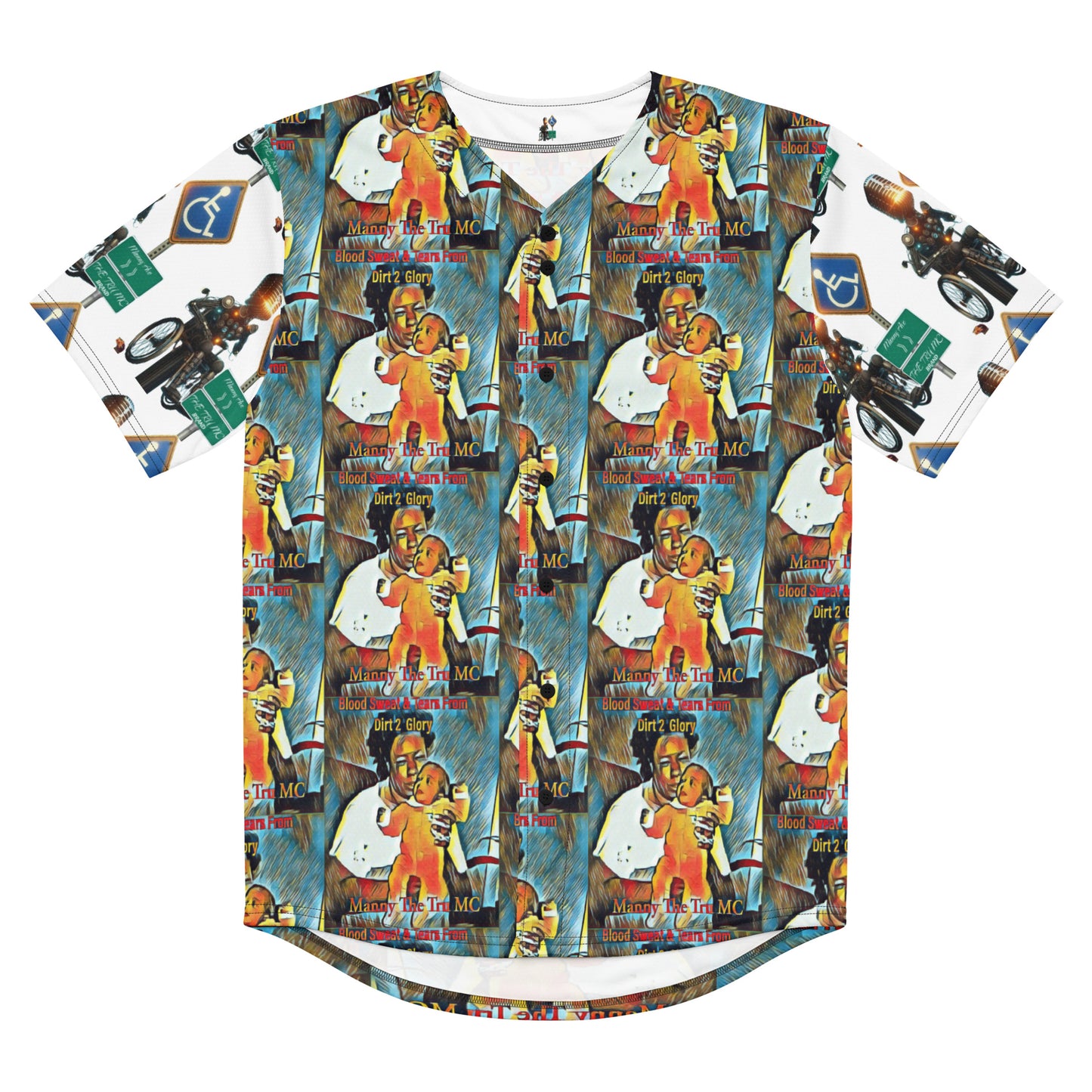 Blood Sweat & Tears from Dirt 2 Glory Recycled baseball jersey