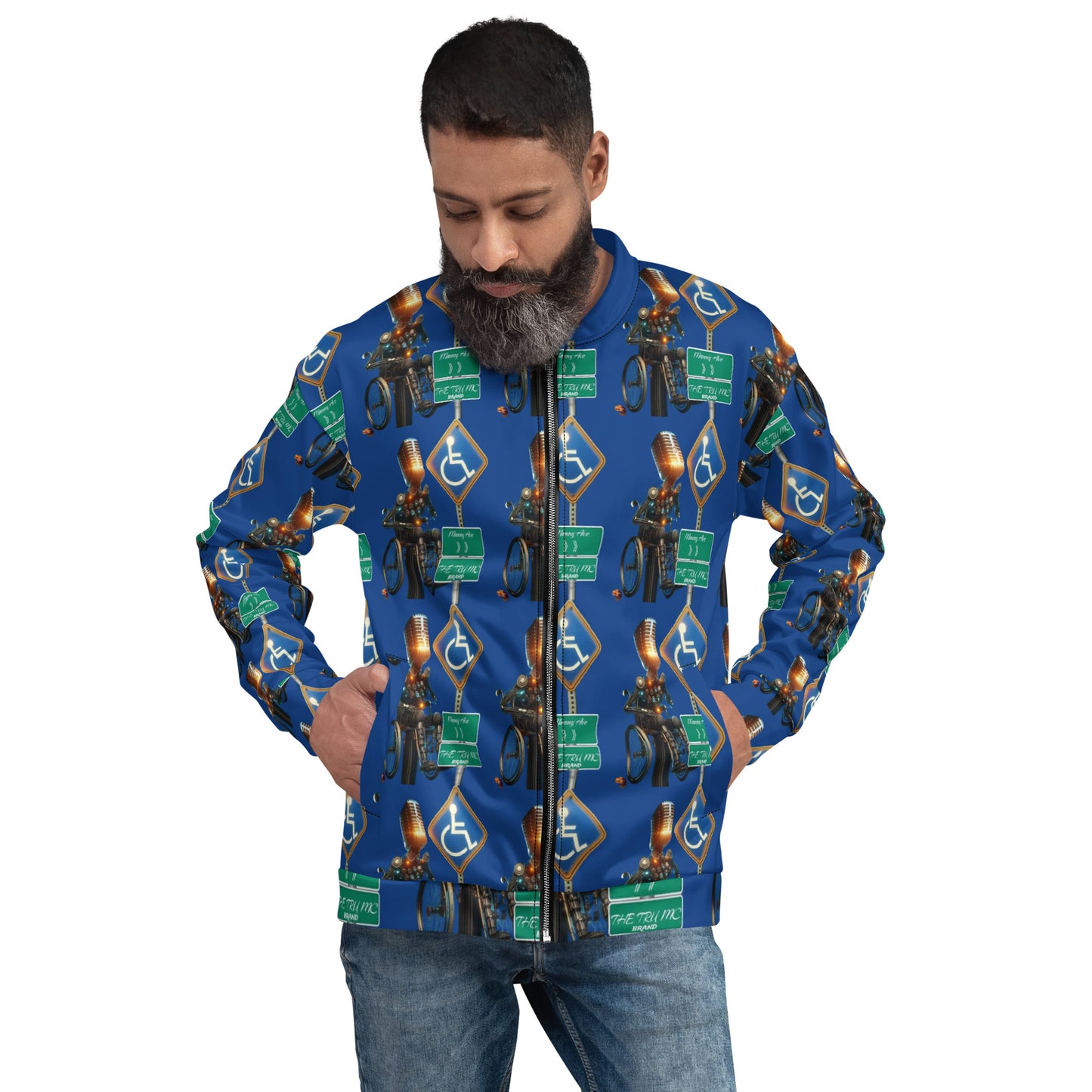 THE TRU MC BRAND Unisex Bomber Jacket