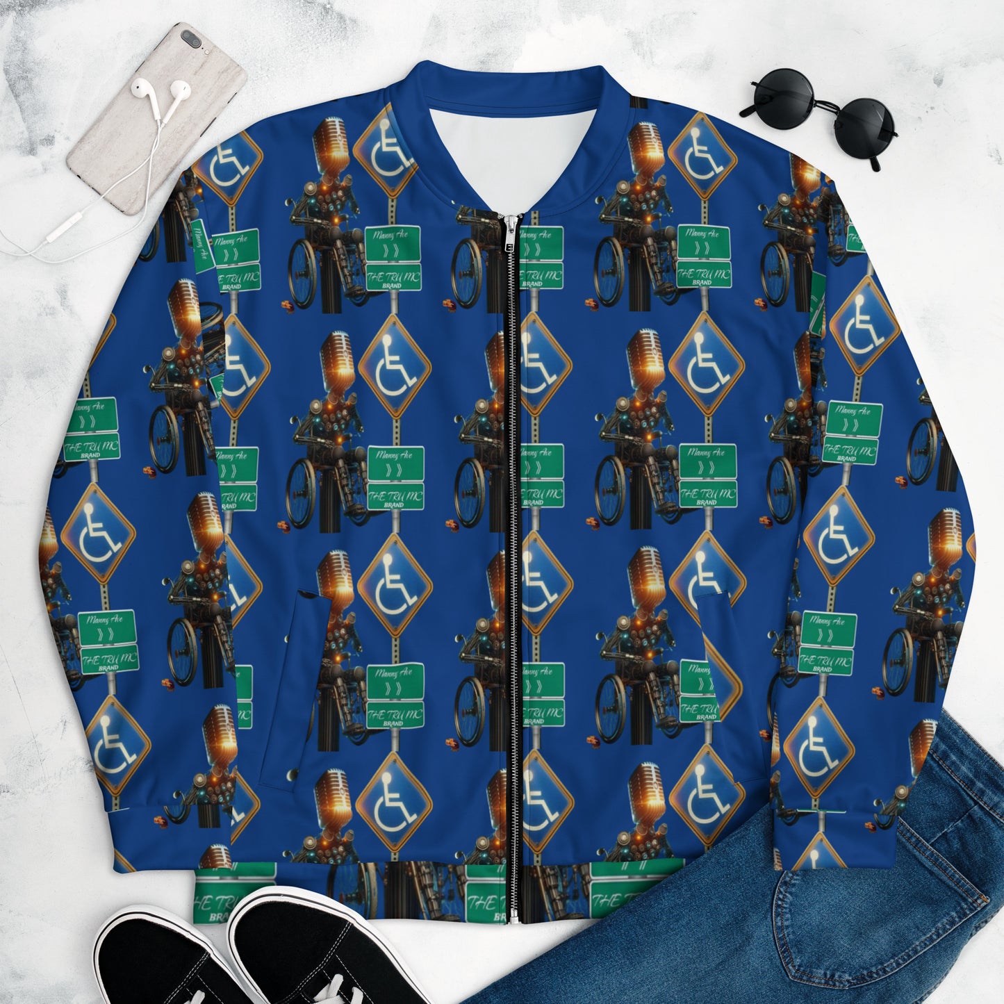 THE TRU MC BRAND Unisex Bomber Jacket