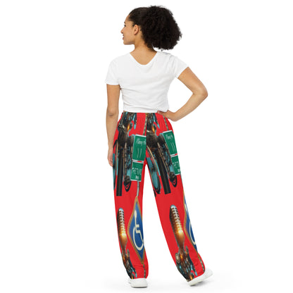 THE TRU MC BRAND All-over print unisex wide-leg pants