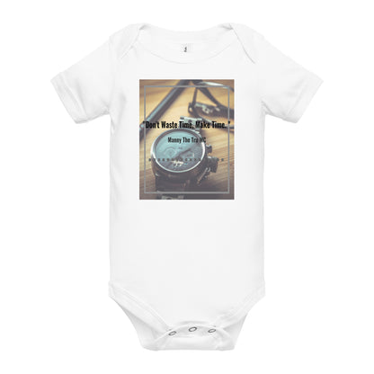 Don't waste time make time Baby short sleeve one piece