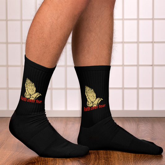 Faith over fear Socks