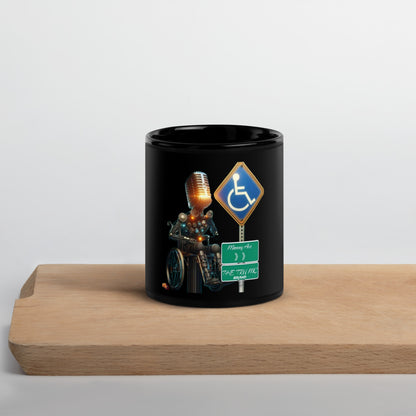 THE TRU MC BRAND Black Glossy Mug