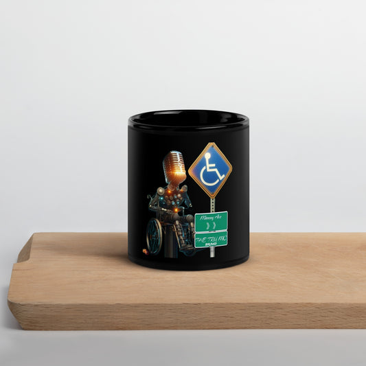 THE TRU MC BRAND Black Glossy Mug