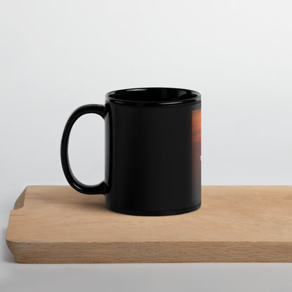 walk in faith Black Glossy Mug