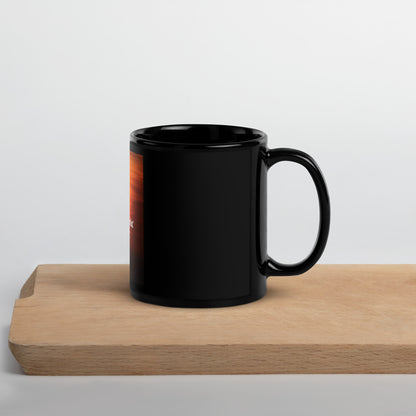 walk in faith Black Glossy Mug