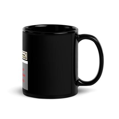This woman prays Black Glossy Mug