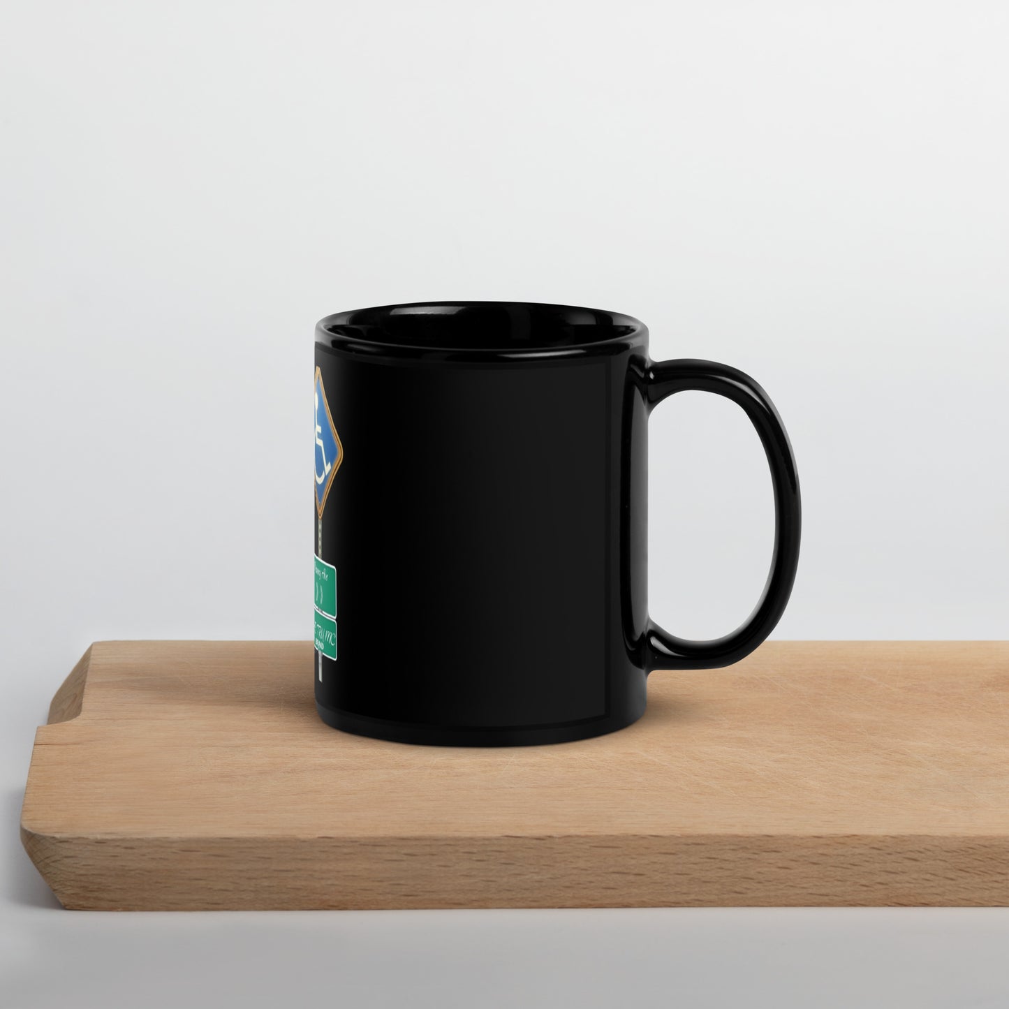 THE TRU MC BRAND Black Glossy Mug
