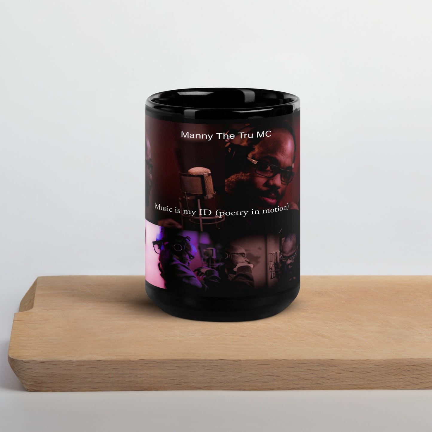 Music is my ID  Black Glossy Mug