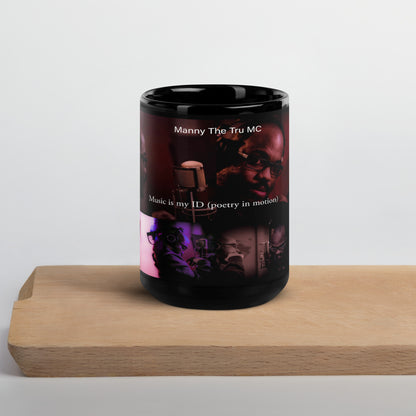 Music is my ID  Black Glossy Mug