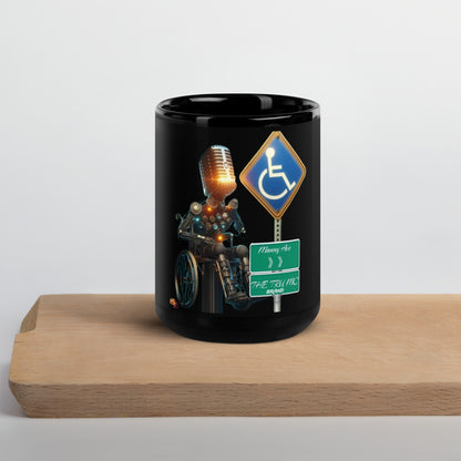 THE TRU MC BRAND Black Glossy Mug