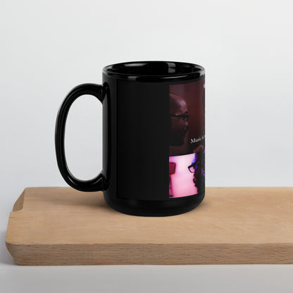 Music is my ID  Black Glossy Mug