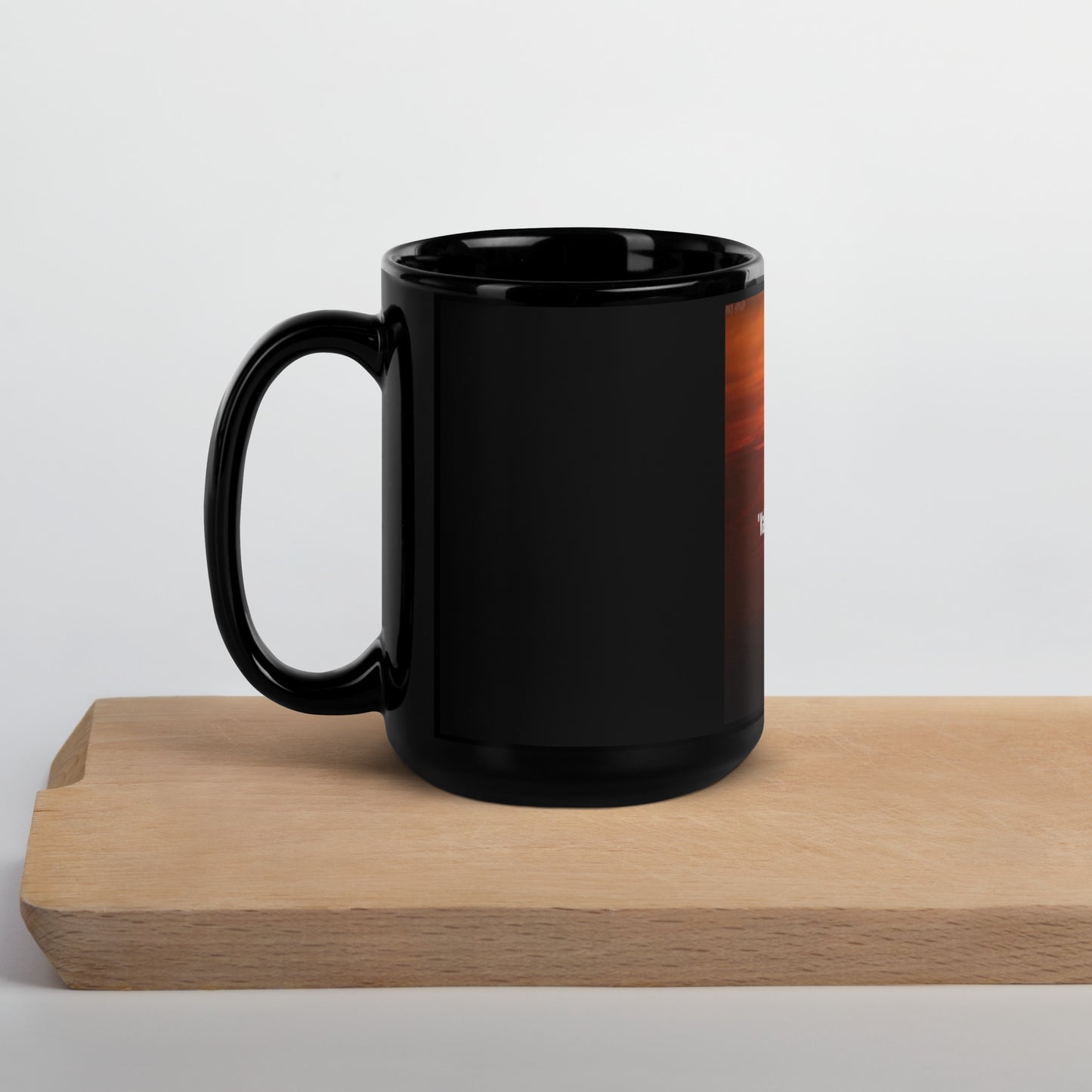 walk in faith Black Glossy Mug