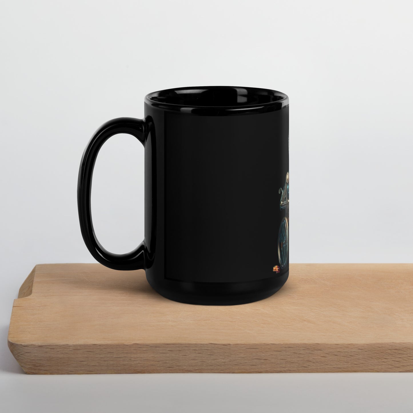 THE TRU MC BRAND Black Glossy Mug