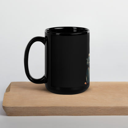 THE TRU MC BRAND Black Glossy Mug