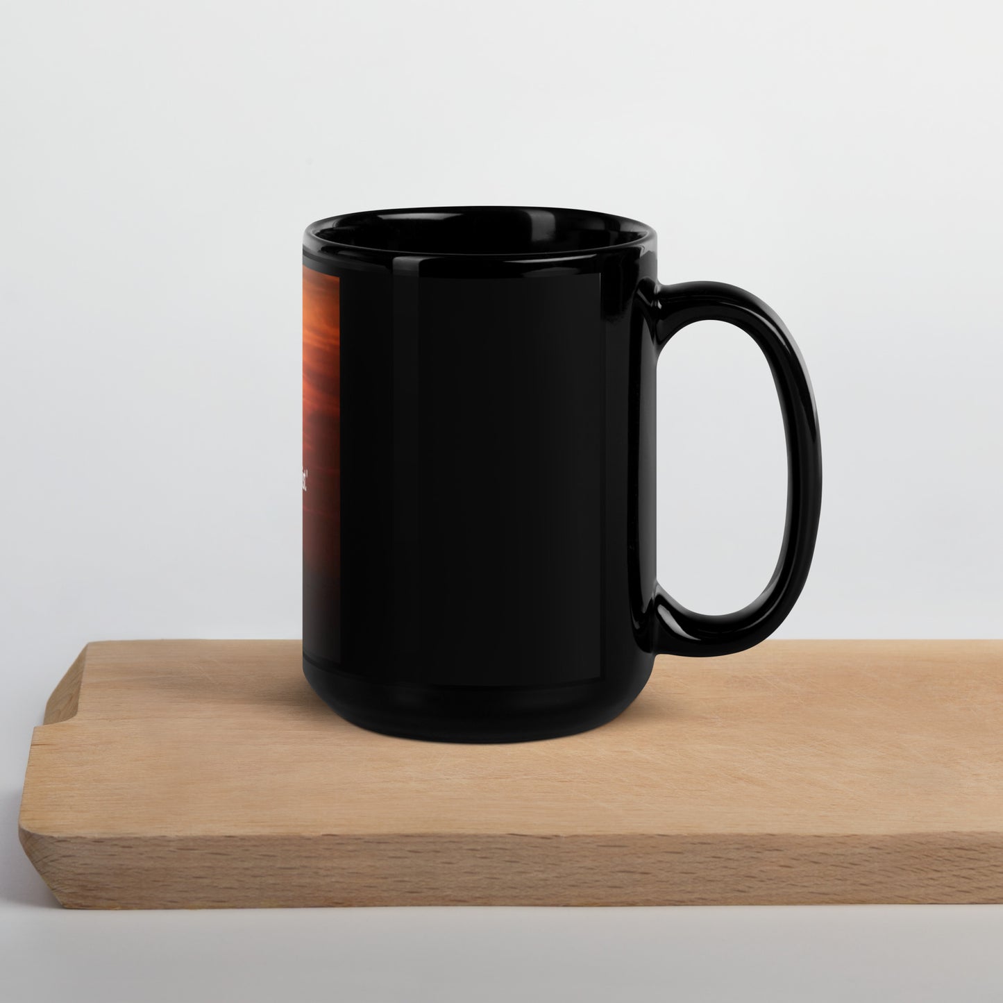 walk in faith Black Glossy Mug