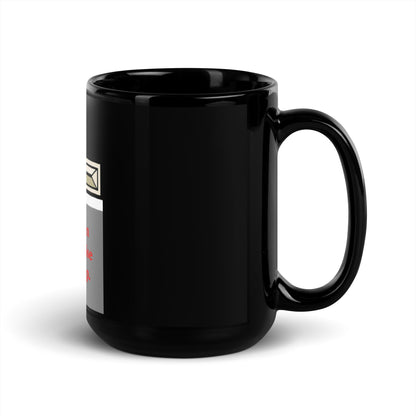 This woman prays Black Glossy Mug
