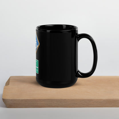 THE TRU MC BRAND Black Glossy Mug