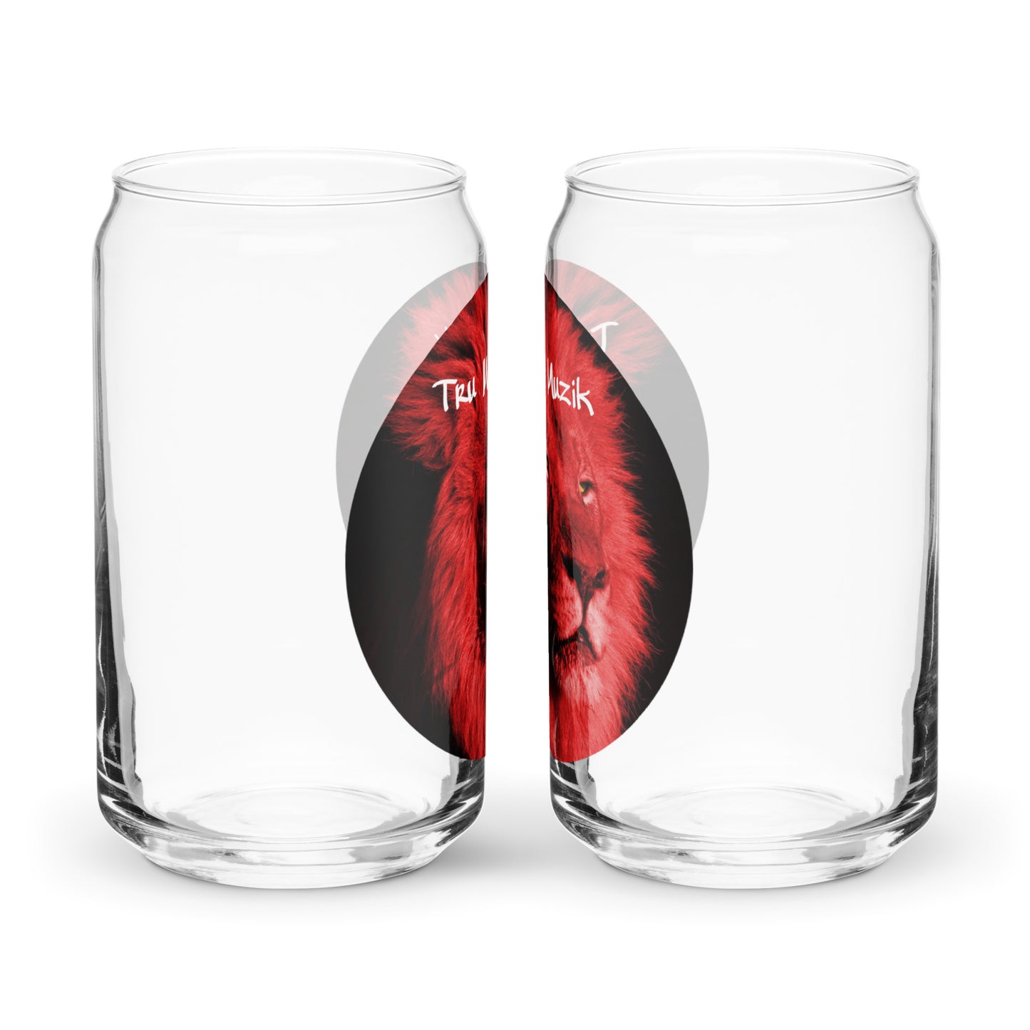 TRU MC MUZIK Can-shaped glass