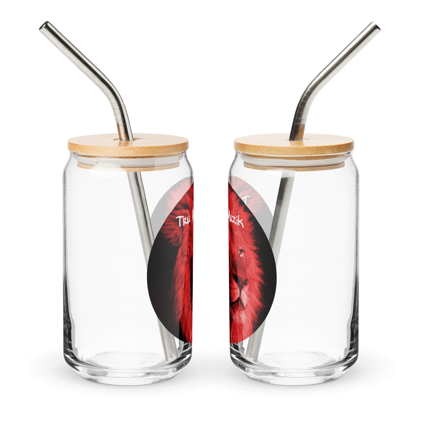 TRU MC MUZIK Can-shaped glass