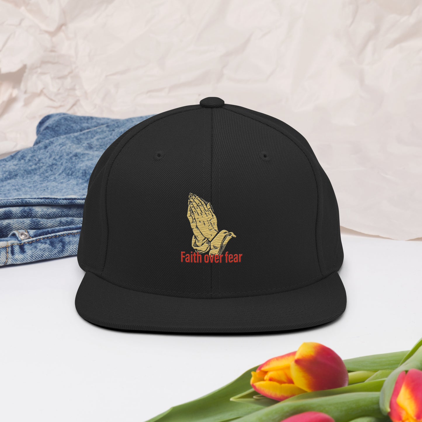 Faith over fear Snapback Hat