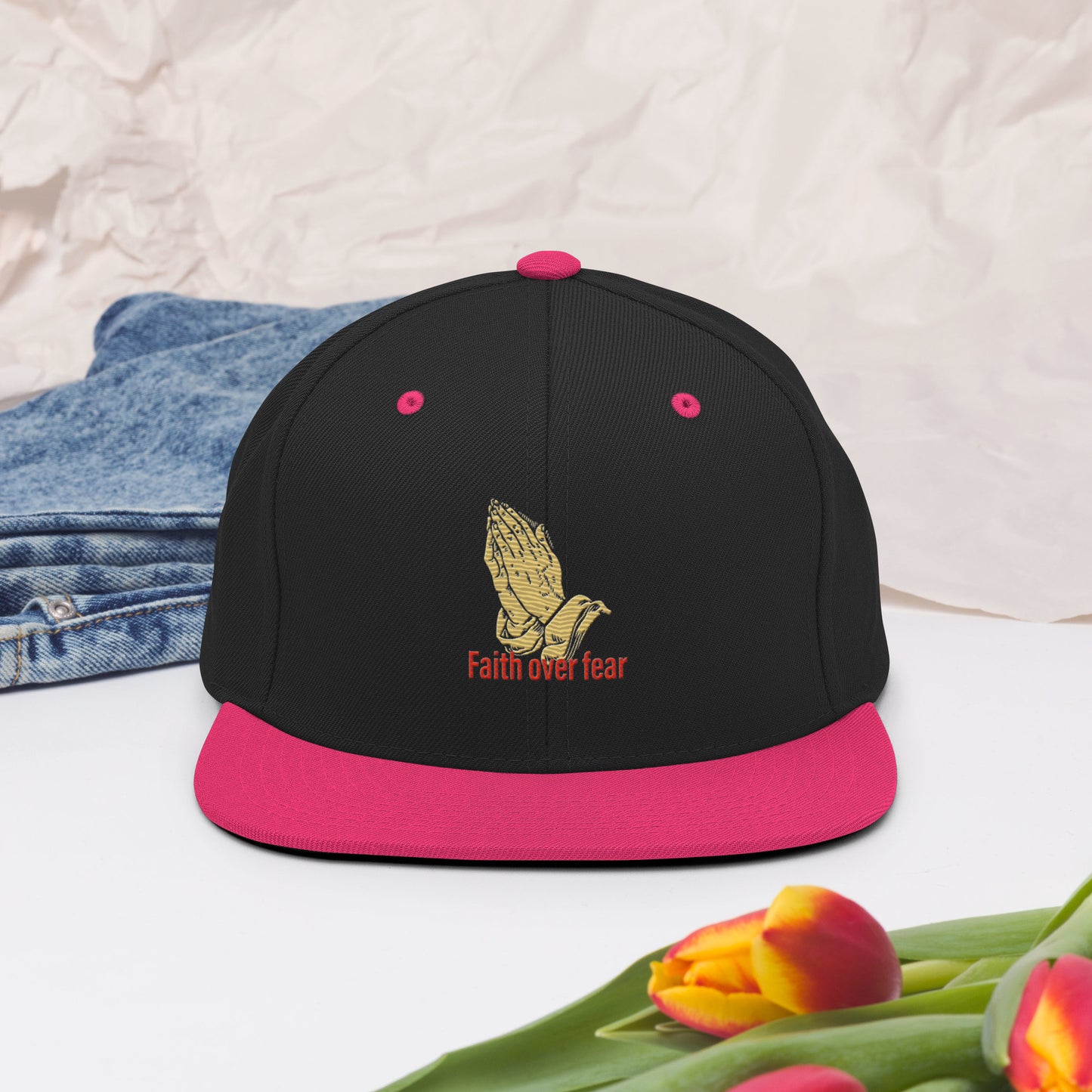 Faith over fear Snapback Hat