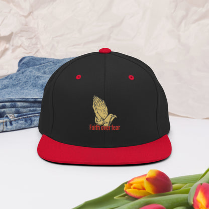 Faith over fear Snapback Hat